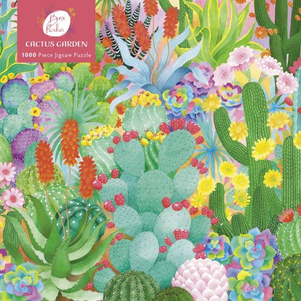 Texas Bookman – Puzzle - Adulto por atacado – Quebra-cabeça Bex Parkin: Cactus Garden 1000 Peças