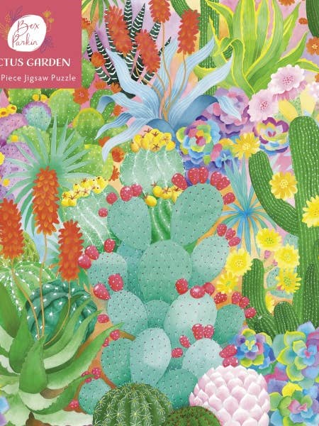 Bex Parkin : Puzzle 1000 pièces Jardin de cactus pour la vente par Texas Bookman