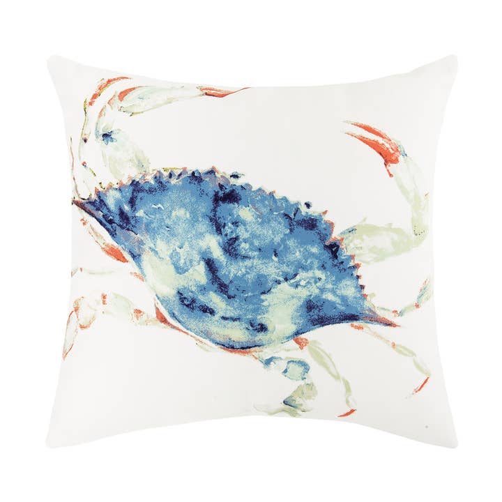 Coastal Marino Crab Indoor/Outdoor Throw Pillow for wholesale by C&F Home