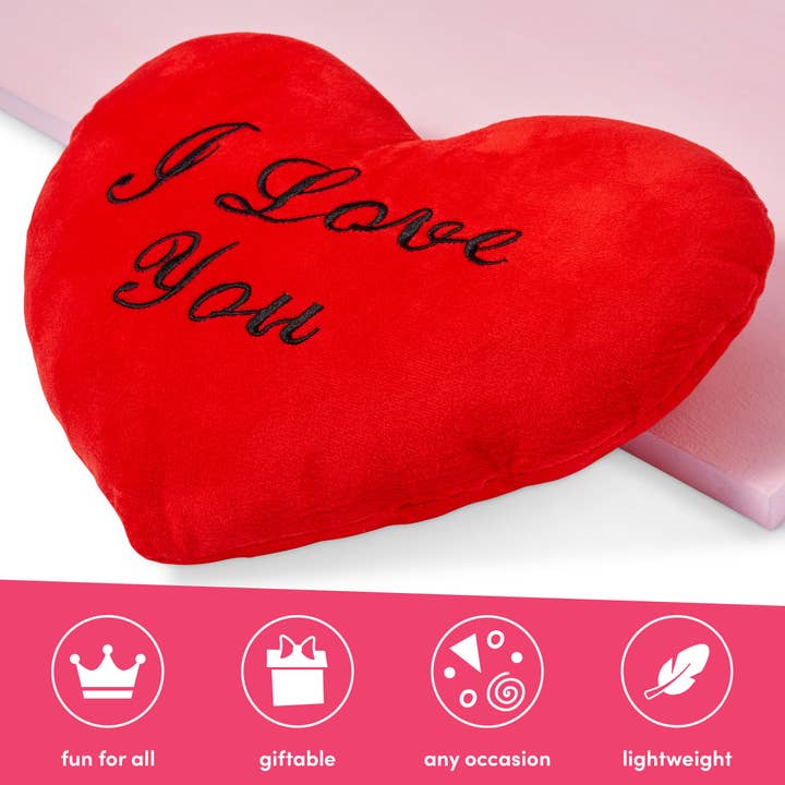 The Twiddlers β wholesale Throw/decorative pillow β Red Heart Shaped 'I Love You' Valentine's Day Gift Pillow4