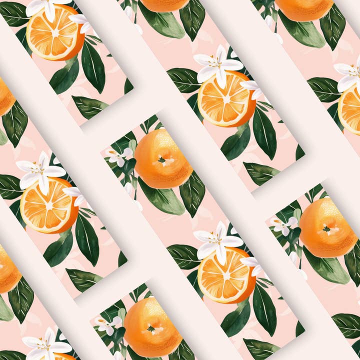Summer Orange Floral Bookmark for wholesale by Handmade Hope