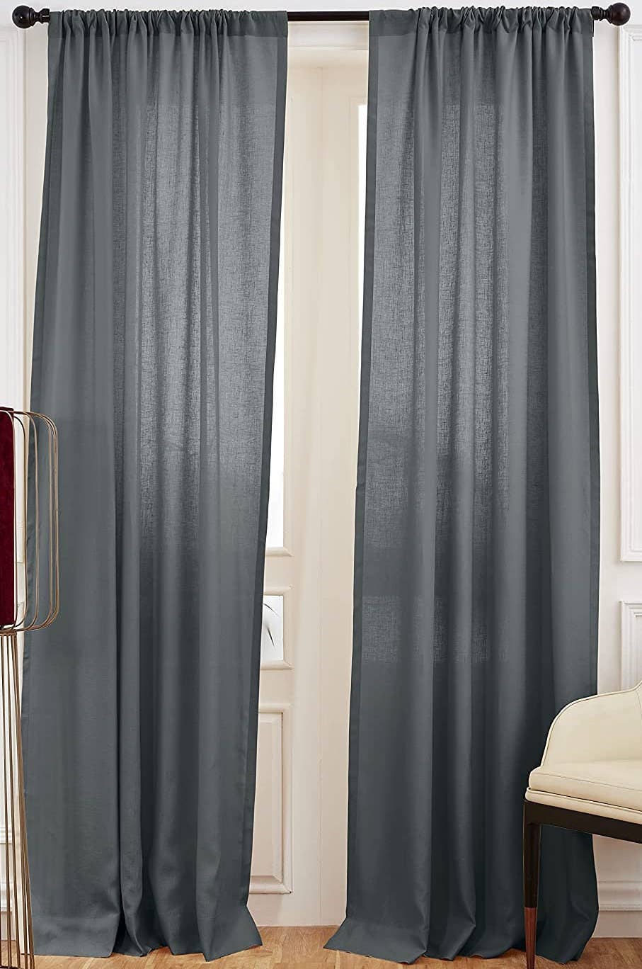 The Tangerine Store - Venta al por mayor Cortinas - Cortinas de mezcla de lino y algodón24