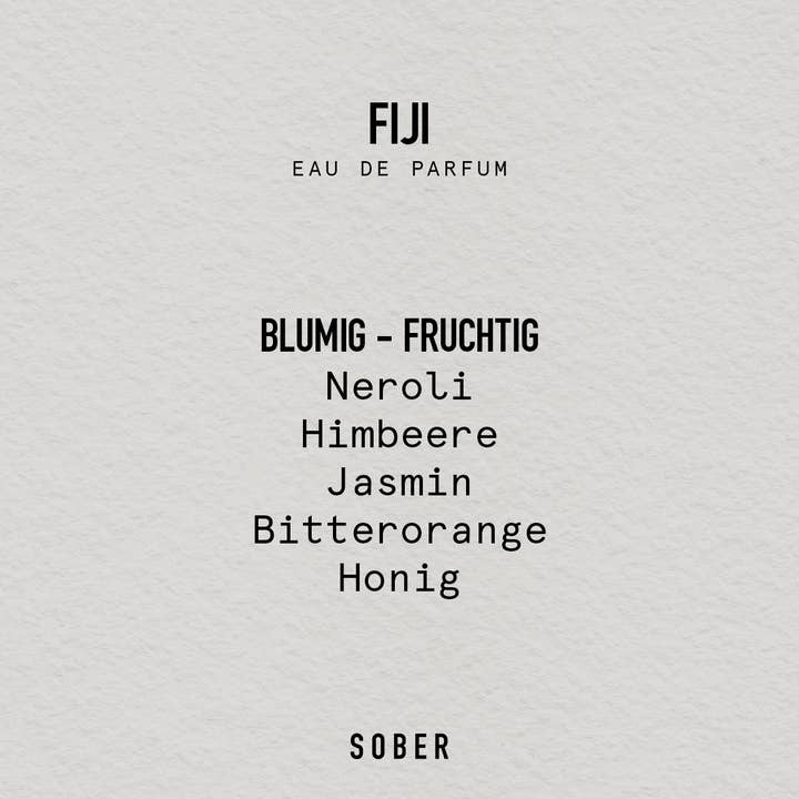 sober - Wholesale Perfume/Eau de Toilette - FIJI - Eau de Parfum2