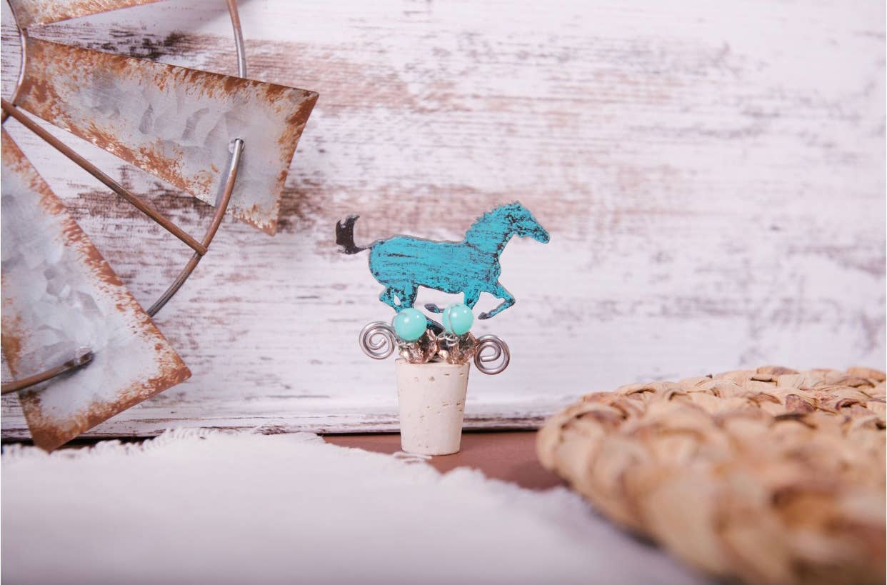 Whimsies - Wholesale Wine Stopper - Horse Wine stopper cork kitchen barware western rodeo eco1