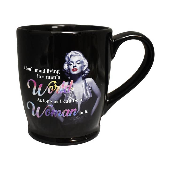 Marilyn Mug - Woman Living in a Man's World for wholesale by MID-SOUTH PRODUCTS