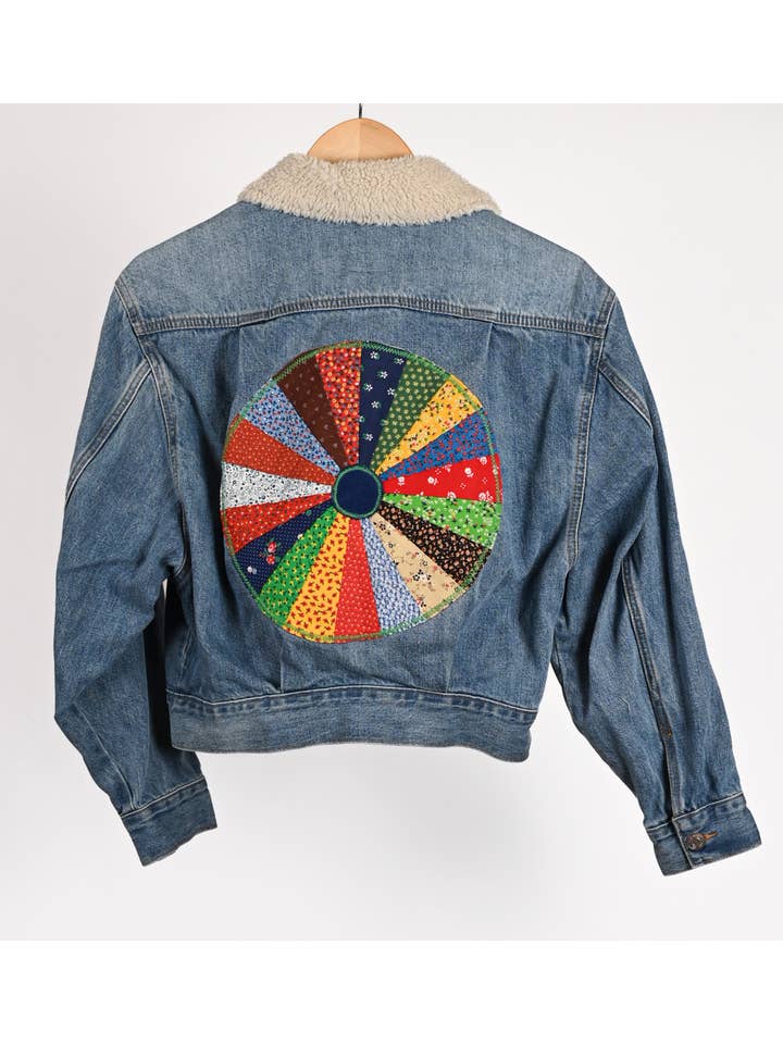 Create Good Company - Wholesale Denim Jacket - Women's - Patchwork Jacket-X Small3
