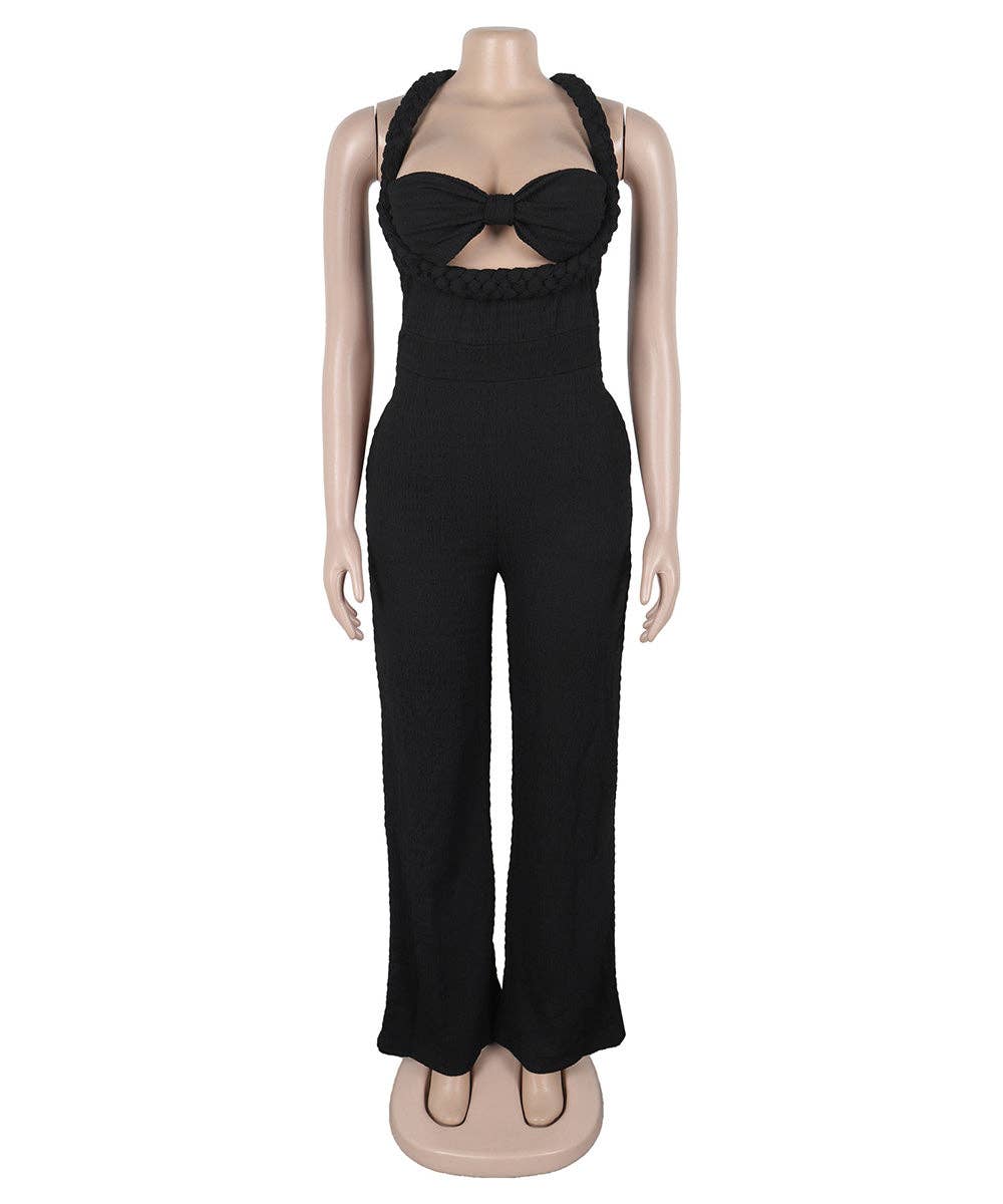 Aria Romance - Wholesale Top & Pant Set (NOT Loungewear) - Women's - Bandeau Wide Leg Jumpsuit12