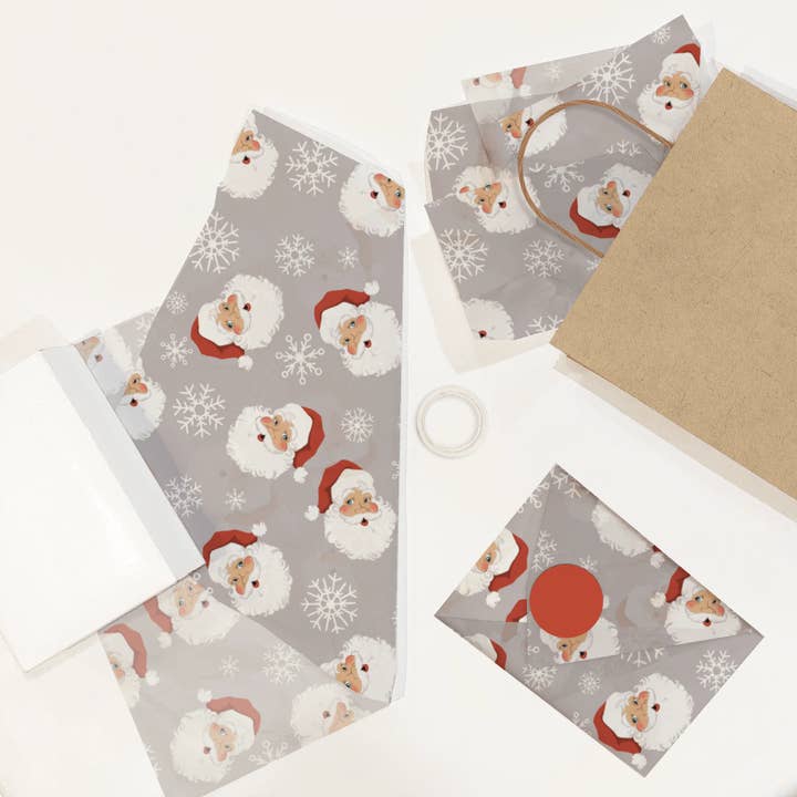 Eleven Fashion - Wholesale Tissue Paper - Santa Premium Printed Tissue Paper for Gift Bags4