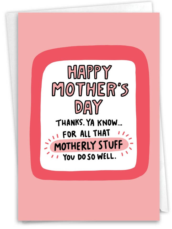 Tarjeta para el Día de la Madre - Motherly Stuff para venta al por mayor de NobleWorks