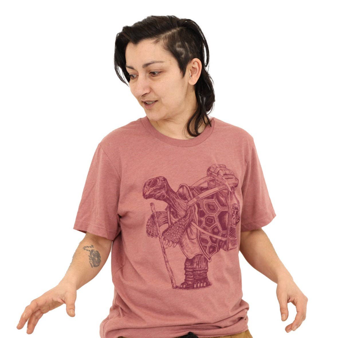 Slow Loris - Wholesale Screen Printed T-Shirt - Men's - Hiking Tortoise T Shirt12