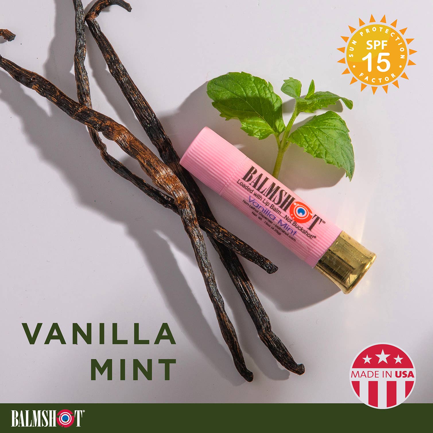 BALMSHOT Lip Balm - Wholesale Lip Balm - Pure Pink Vanilla Mint Lip Balm1