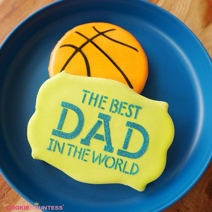 The Cookie Countess - Wholesale Stencil/Craft Die - Basketball 2 sizes Stencil2