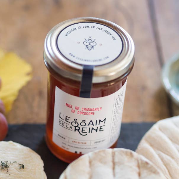 Miel de Châtaignier de Dordogne 400g - épicerie fine pour la vente par L' Essaim de La Reine