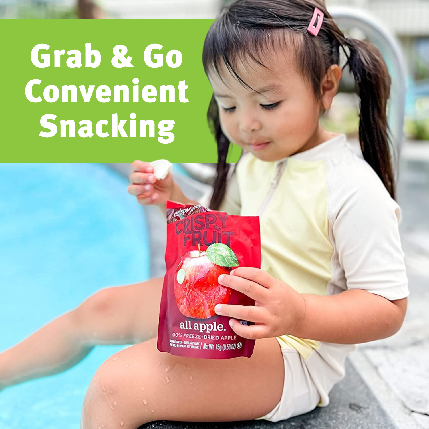 Crispy Green - Wholesale Dried/Dehydrated Fruit - Freeze Dried Apple 15g, Single4