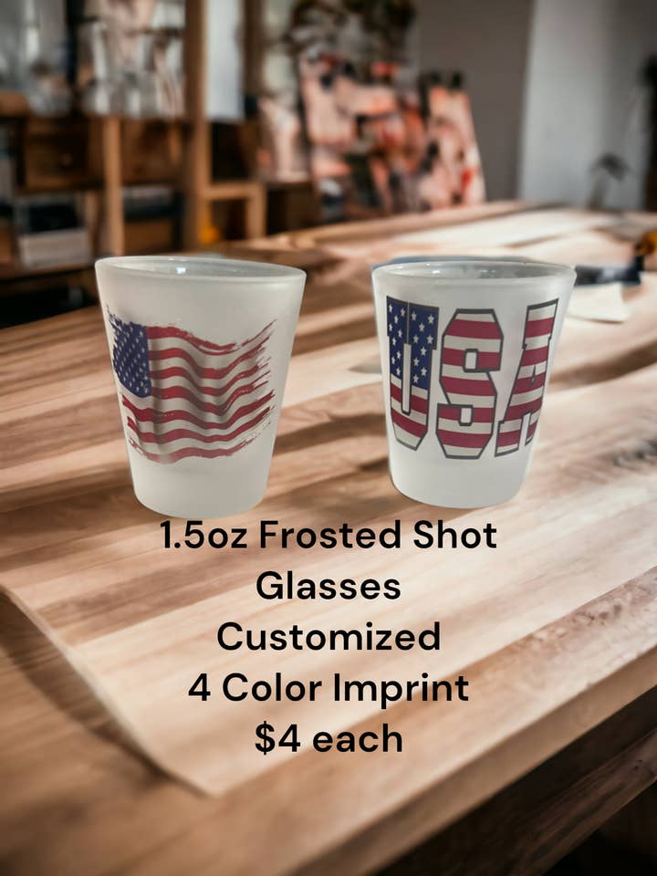 Verres à liqueur givrés de 1,5 oz pour la vente par Bringing Joy Boutique