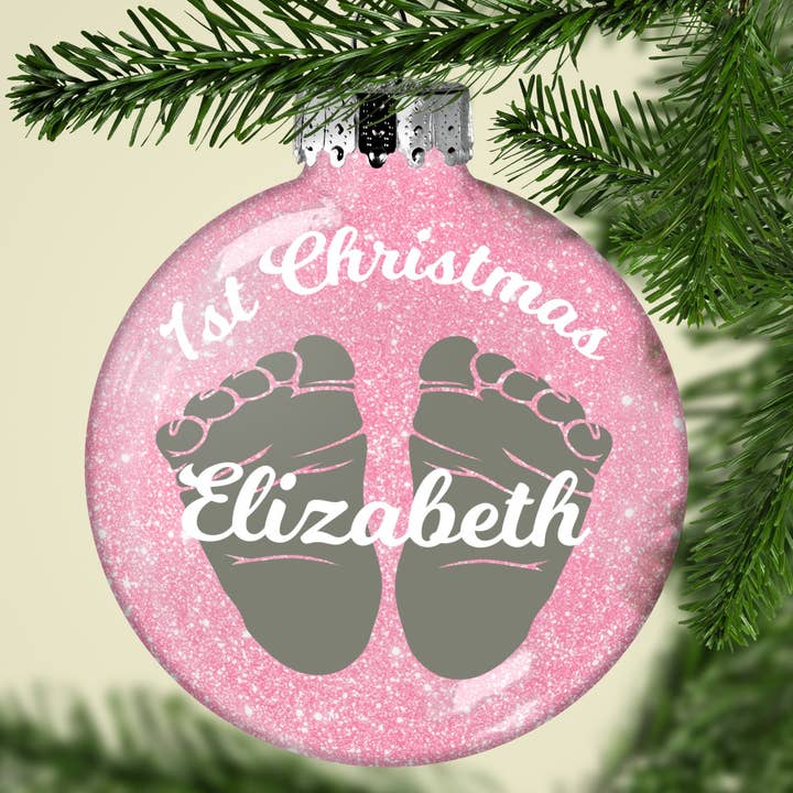 Baby's First Christmas Ornament for wholesale by Sparkling Magnolia LLC