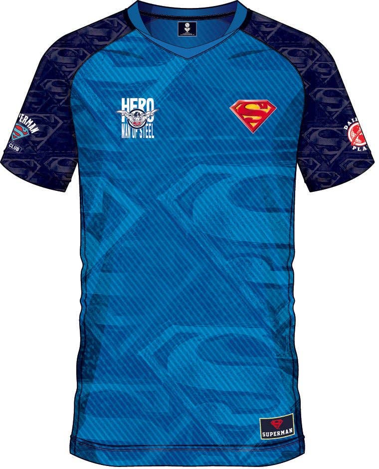 COTTON DIVISION - Wholesale T-Shirt - Men's - Superman-Inspired Pop Culture Soccer Jersey3