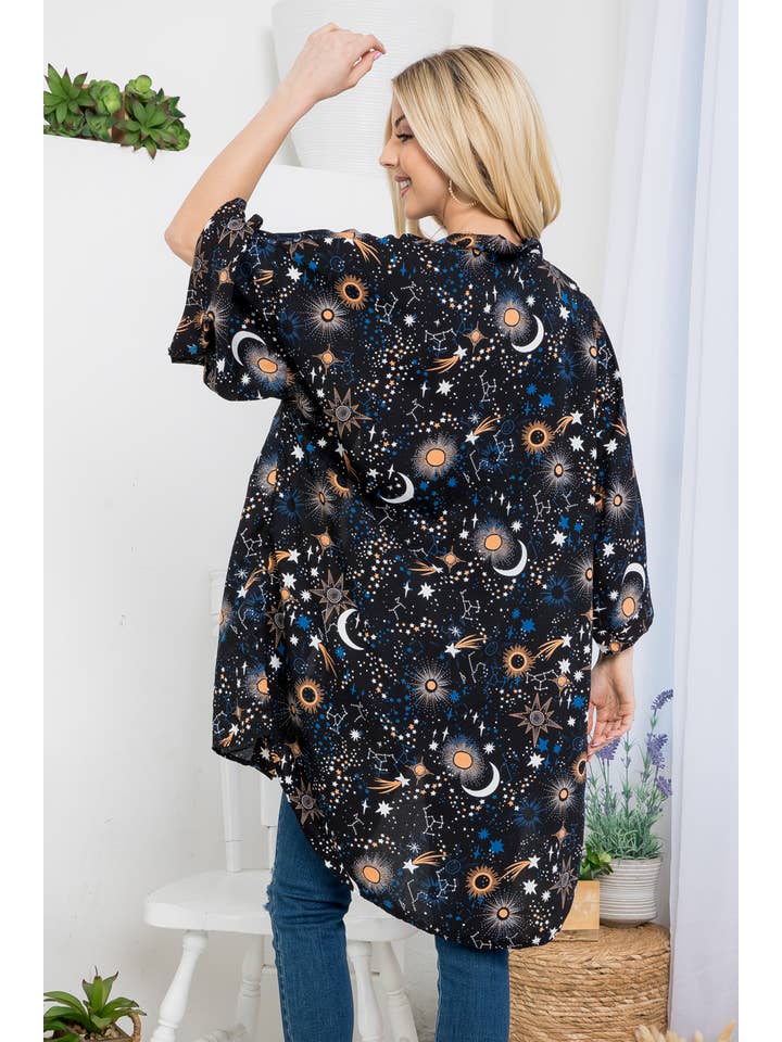 LA Soul - Wholesale Kimono - Women's - Galaxy print Kimono
