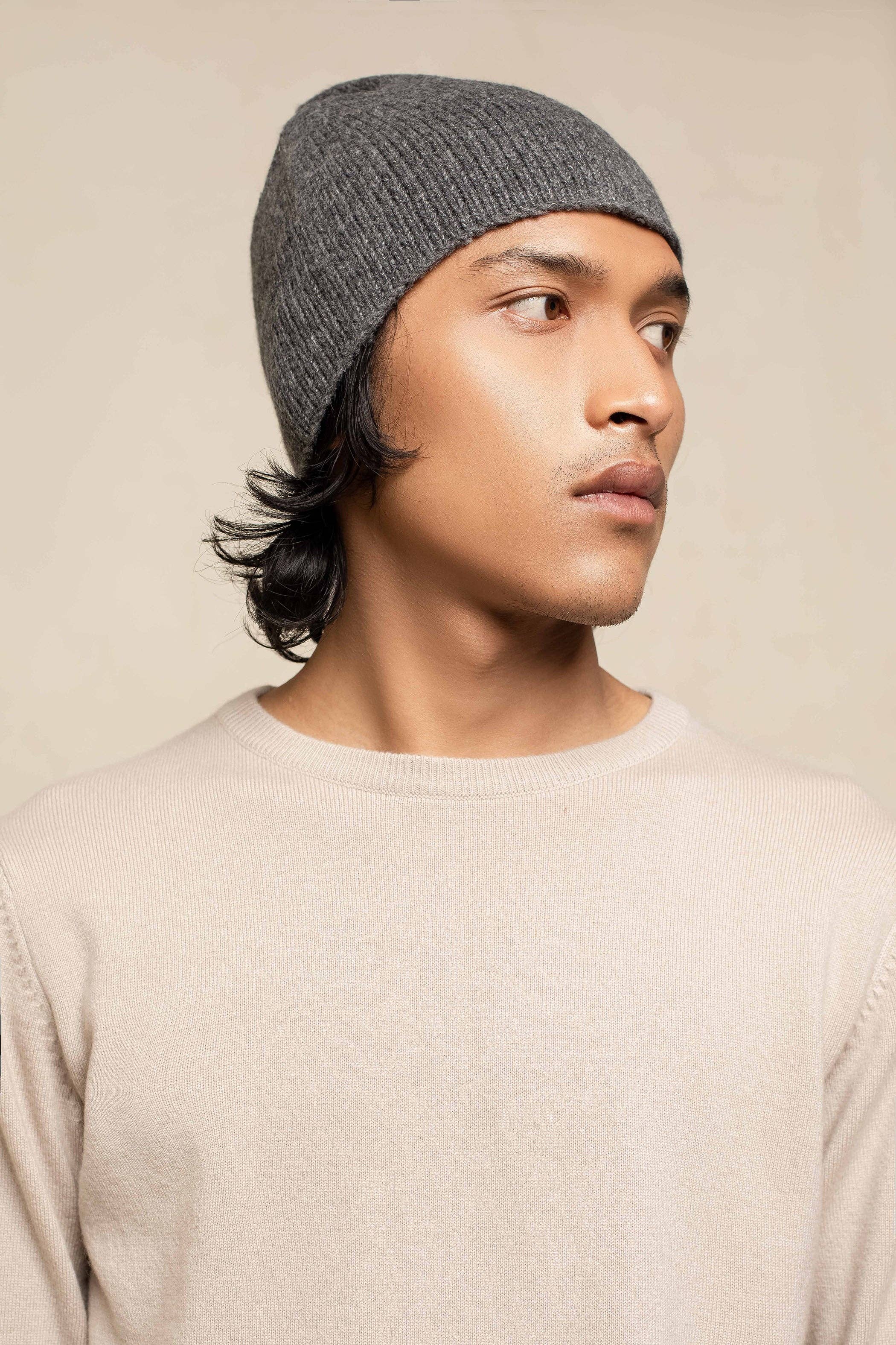 OO-TO - Vente Bonnet – femme - Bonnet Amara Unisexe en Cachemire & Soie4