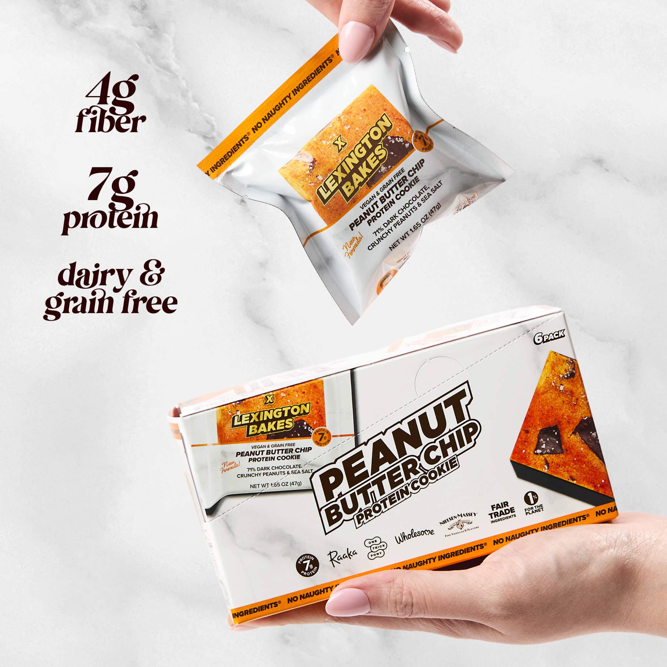 LEXINGTON BAKES - Wholesale Cookie - Peanut Butter Protein Cookies • 6 Pack3