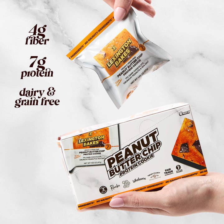 LEXINGTON BAKES - Wholesale Cookie - Peanut Butter Protein Cookies • 6 Pack3