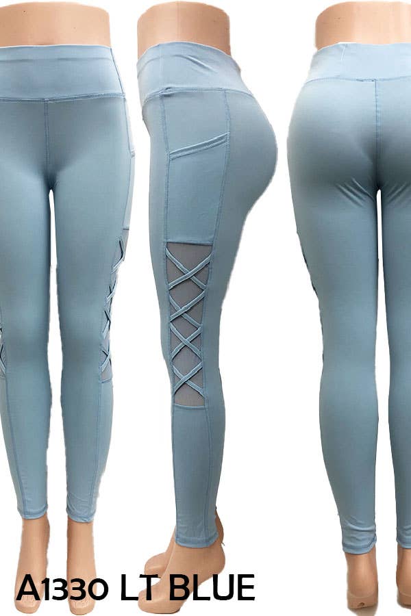 SSImport - Wholesale Athletic/Lounge Leggings - Women's - A1330 SPORTS YOGA POCKET LEGGINGS MIXED SIZES 12PCS/PACK11