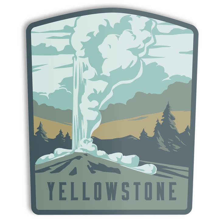 The Landmark Project - Wholesale Sticker - Yellowstone National Park Sticker