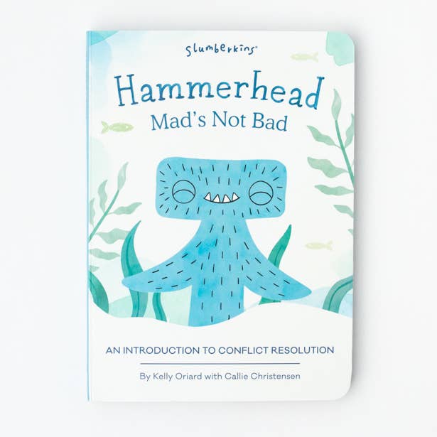 Slumberkins Inc. - Wholesale Stuffed/Plush Toy - Kids & Baby - Hammerhead's Conflict Resolution Plush Set - with 2 books!