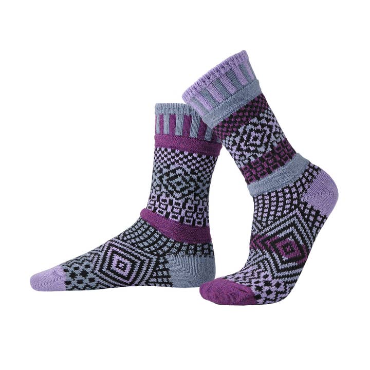Solmate Socks - Wholesale Socks - Women's - Wisteria Crew Socks | Eco-Friendly & Made in the USA