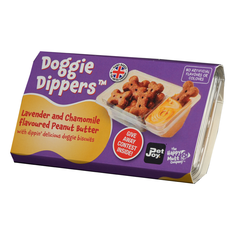 Pet-Joy Products - Venta al por mayor Chuches - Perros - Pet Joy X Happy Mutt Doggie Dippers - Galletas para Perros con Mantequilla de Maní4