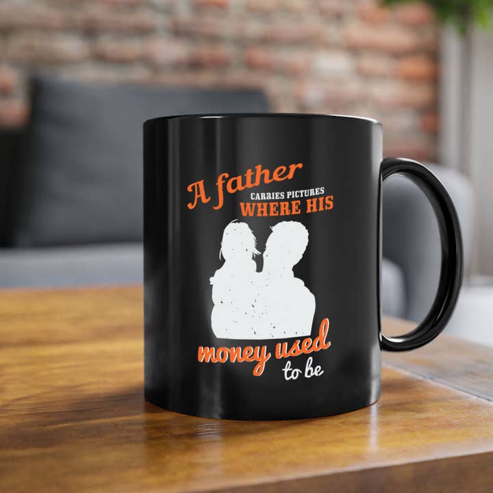 a father carries pictures 273#- fathers day-Mug / Coffee Cup for wholesale by Mugs R Us