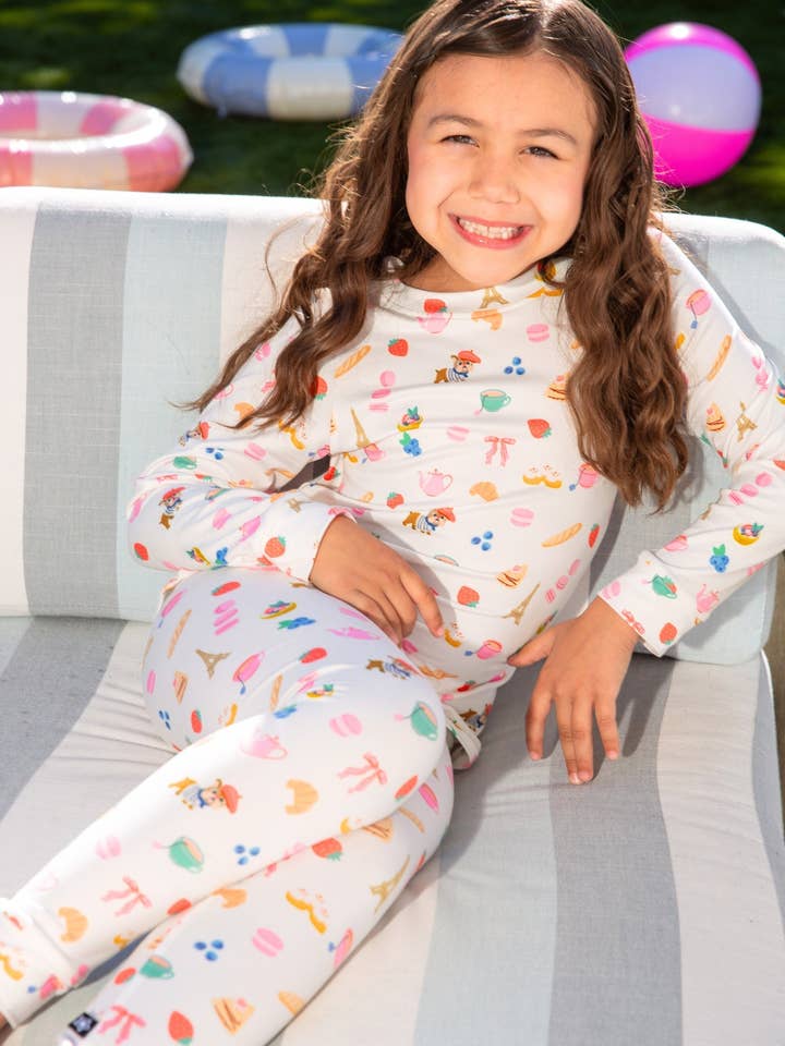 Simply Soft Long Sleeve Crew & Slim Lounge Bottom. for wholesale by PixieLane