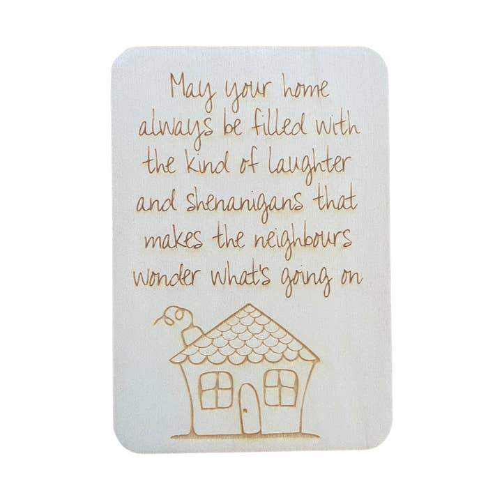 Che la tua casa sia sempre piena di risate. per la vendita all'ingrosso da parte di Cheeky Charlie Keep Cards