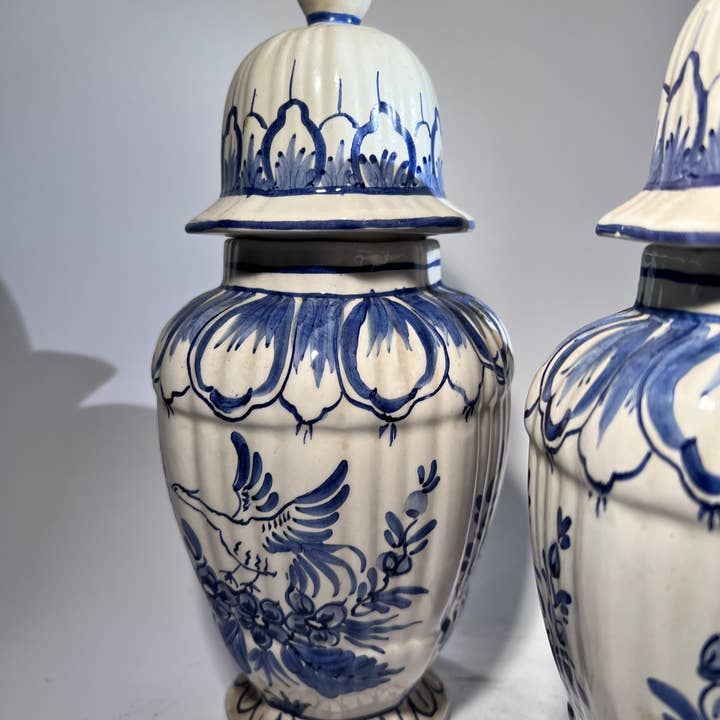 DADA Novecento - Vendita all'ingrosso Vasi - Coppia Di Vasi Albarelli In Ceramica Di Bassano