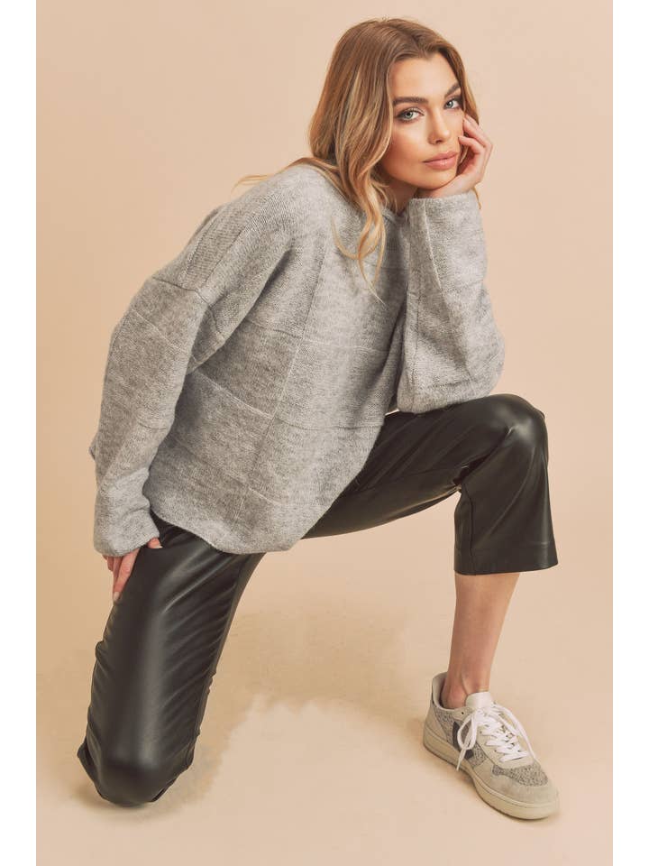 AEMI + CO - Wholesale Knit Sweater - Women's - 334BK Ryleigh Sweater 111