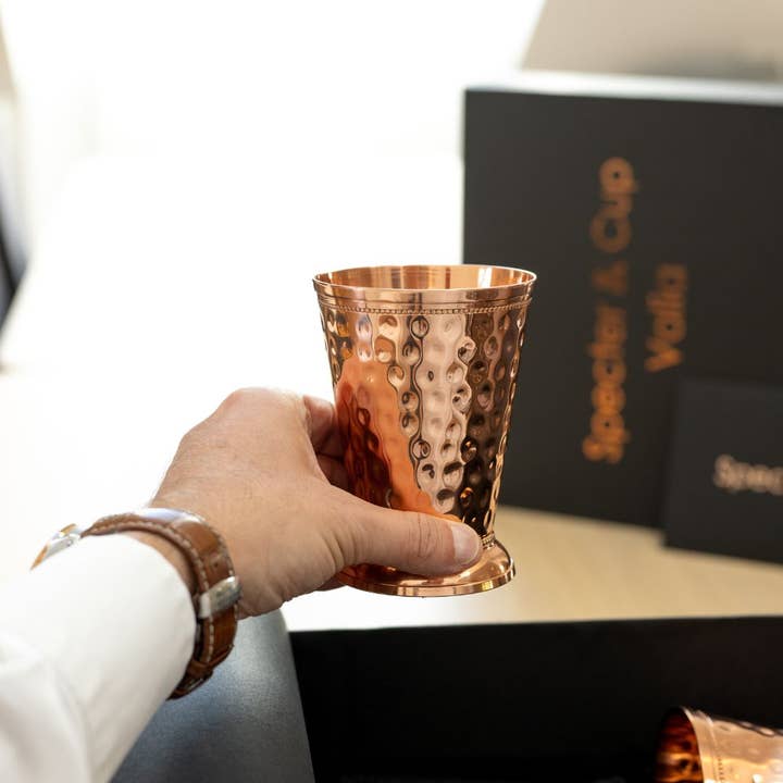 Specter & Cup - Wholesale Cocktail/Liquor Glass - Valia copper mug set — 4x cocktail cups + accessory set4