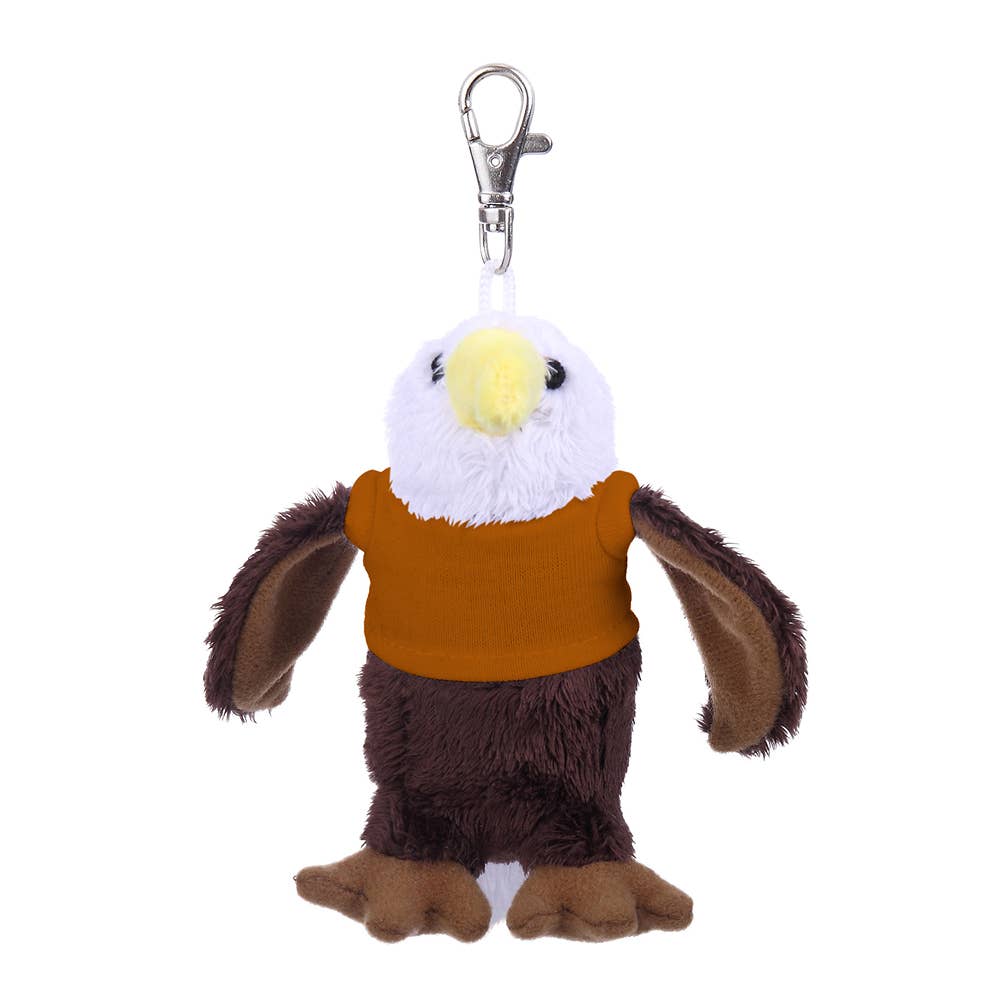 Plushland - Vendita all'ingrosso Portachiavi - Unisex - Portachiavi da 4" - Aquila con camicia personalizzata16