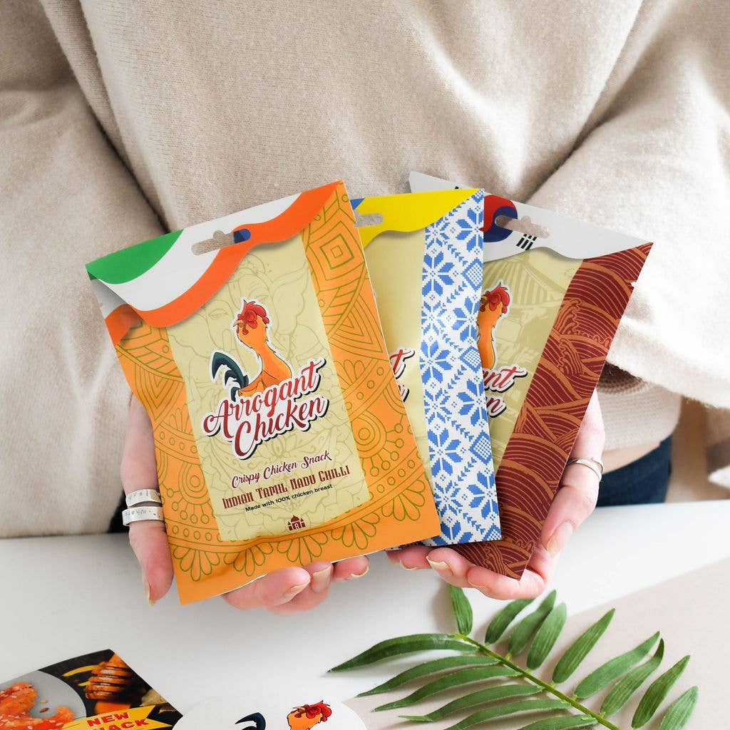 Arrogant Chicken – wholesale Jerky – Crispy Chicken Slices - Mixed Flavours6