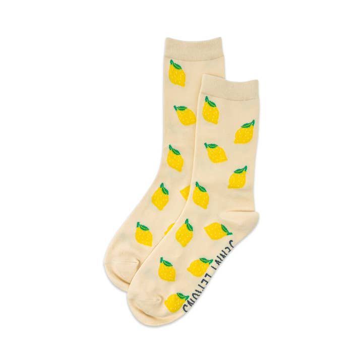 Lemon Crew Socks for wholesale by Jenny Lemons