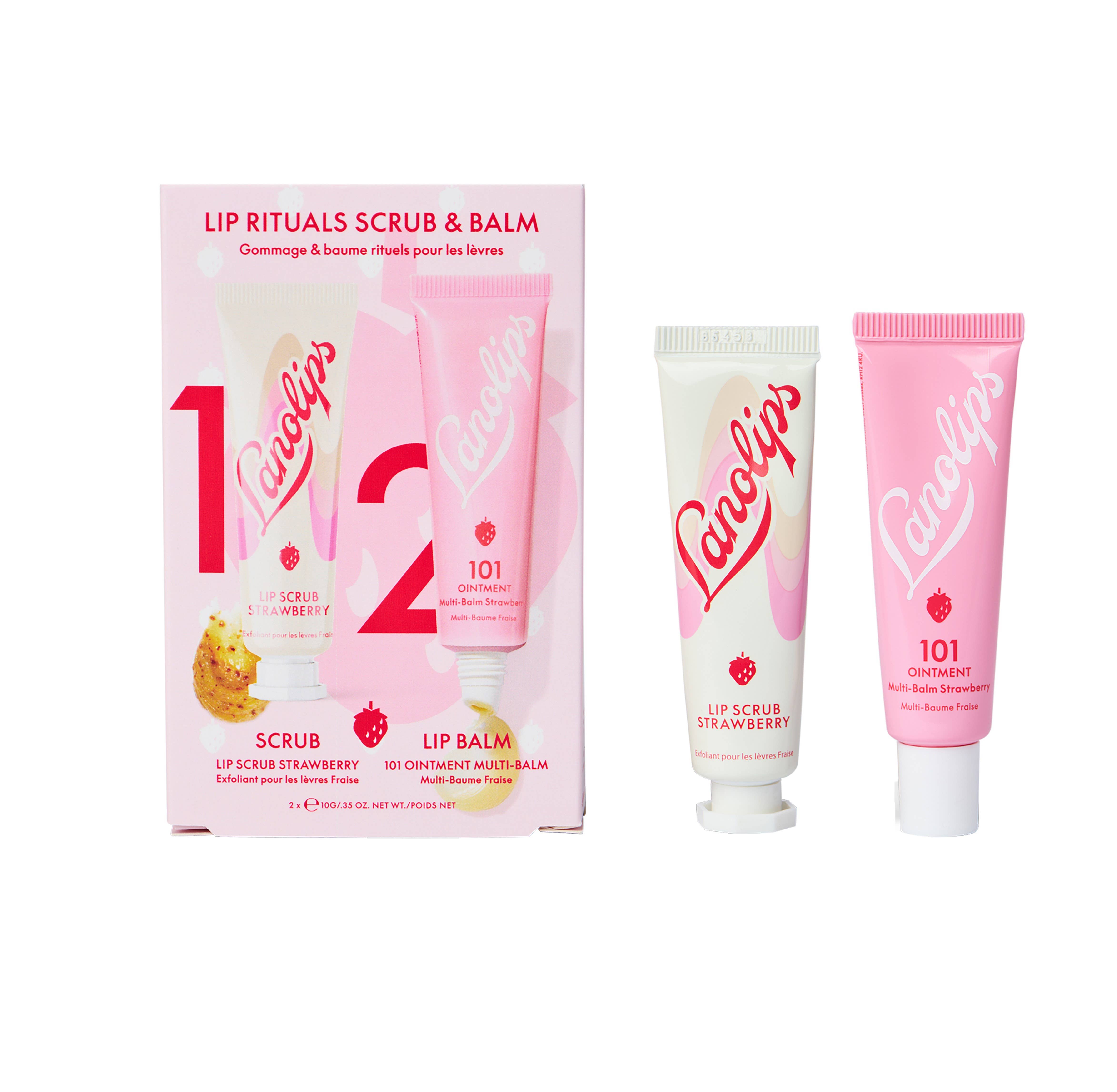 Lanolips - Wholesale Lip Balm - Lip Rituals Scrub & Balm Strawberry