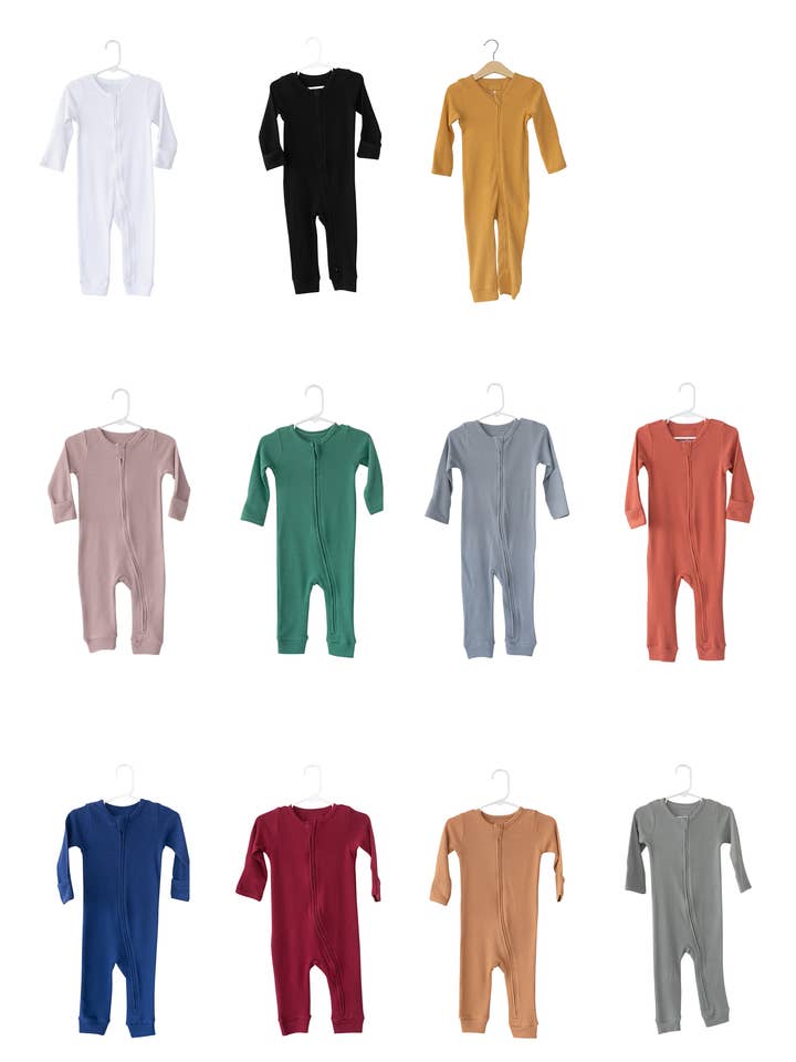 Organic Thermal Zip Coverall | Solids & Prints for wholesale by Modern Burlap