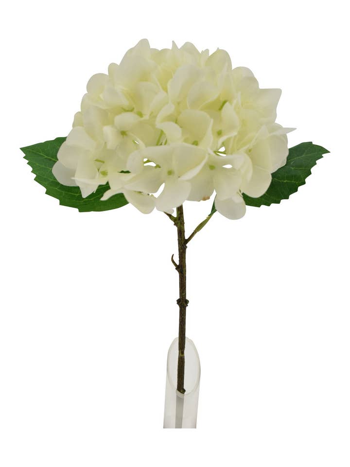 13" Hydrangea Spray, Cream for wholesale by Tremont Floral Supplies
