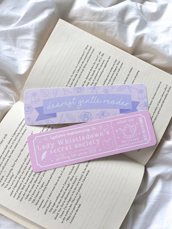 Dearest Gentle Reader Bookmark | Regency Romance for wholesale by Fleurs on Sunday