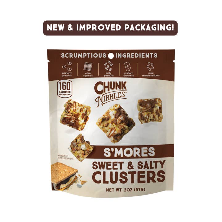 Chunk Nibbles - Wholesale Snack Bar - S'mores Chunk Nibbles Snack Pack