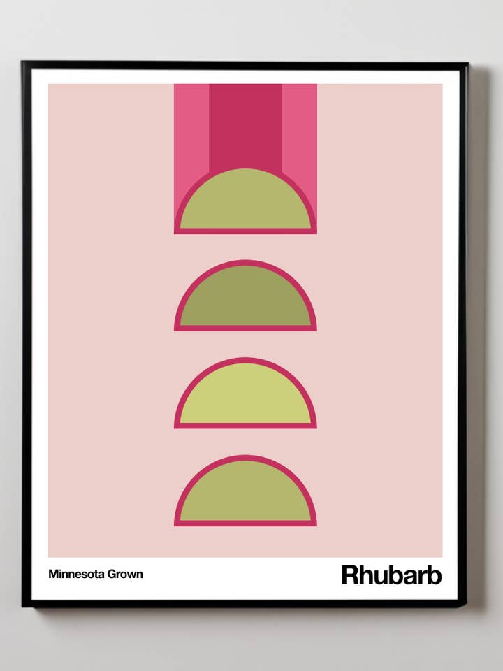 Ruibarbo | Impressão artística | Minnesota Crescido por atacado de Little Dipper Art