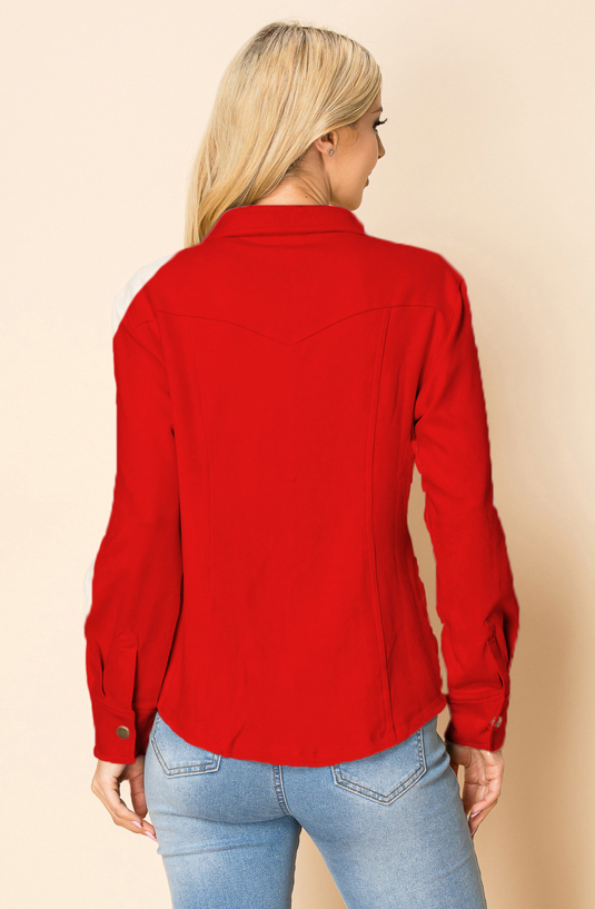 W.A.Y. --Wonderful And Young - Vendita all'ingrosso Camicia - Donna - Camicia a pressione in pelle scamosciata W.A.Y 13