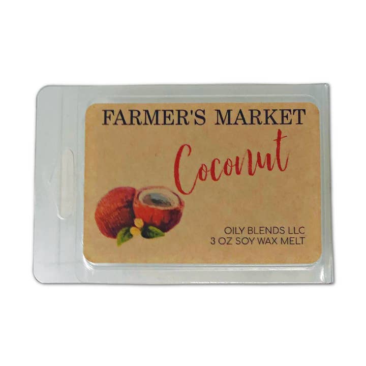 Oily Blends - Wholesale Wax Melt - Coconut Farmer's Market 3oz Soy Wax Melt0