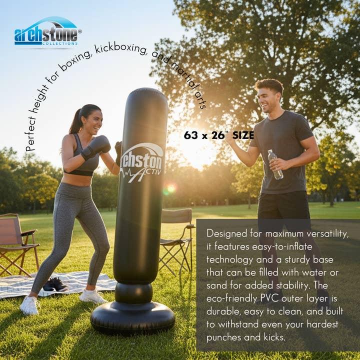 Archstone Collections - Wholesale Fitness Equipment - Archstone 63-Inch Inflatable Punching Bag3