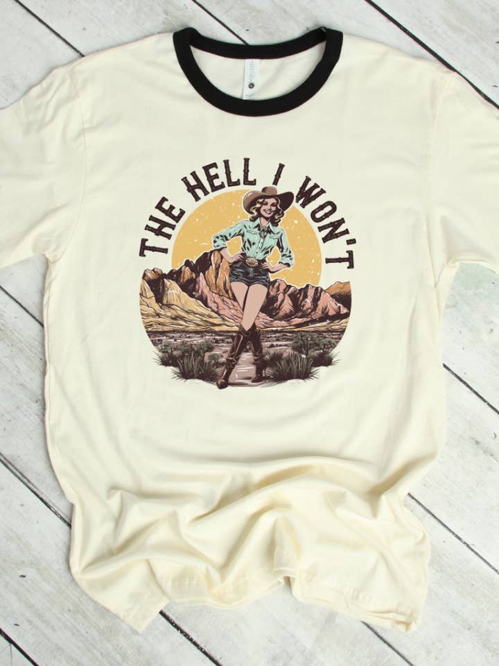 The Hell I Wont-Ringer T-Shirt pour la vente par Hank & Scoot