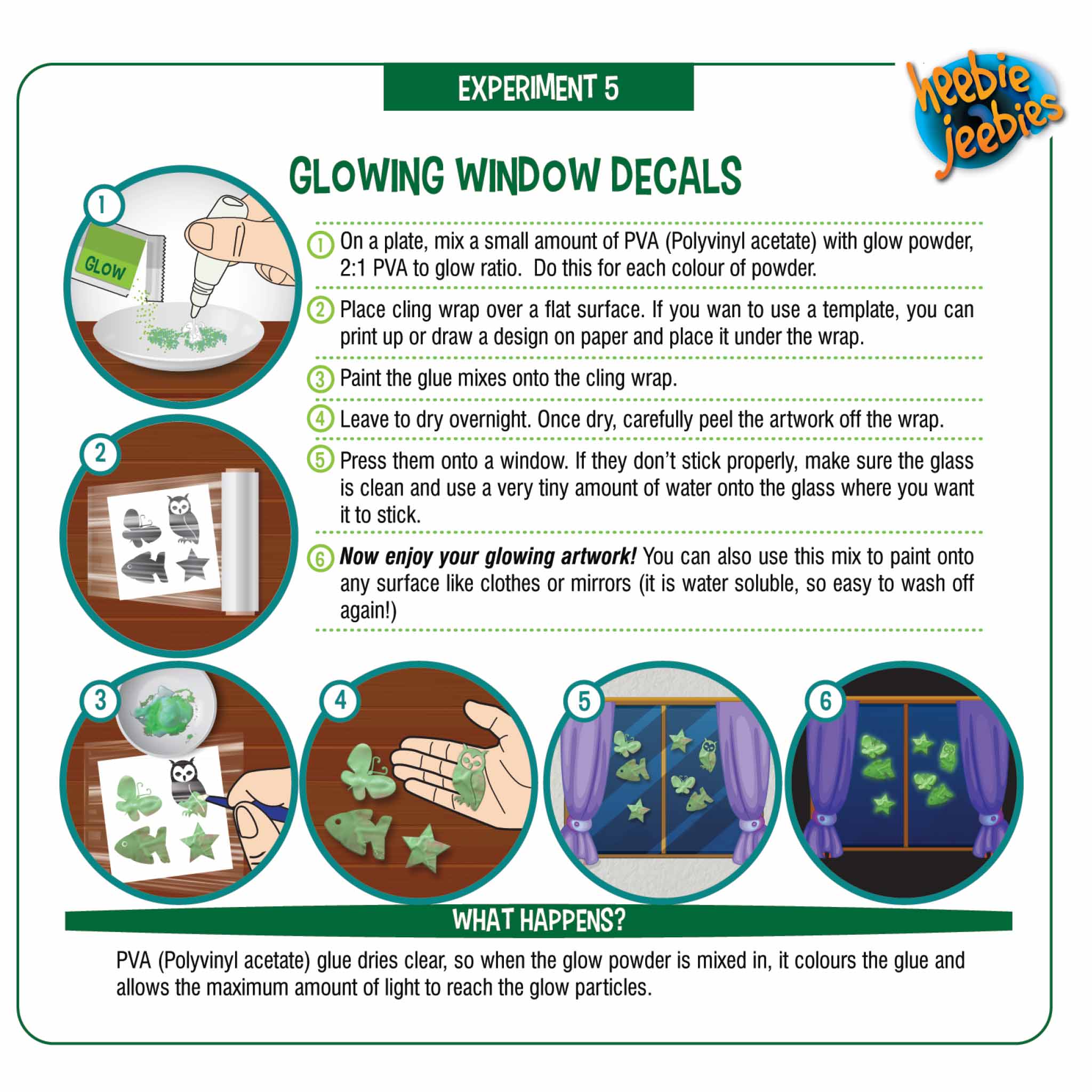 Heebie Jeebies USA - Wholesale DIY Craft Kit - Kids - Luminescent Lab Glow Science Chemistry13